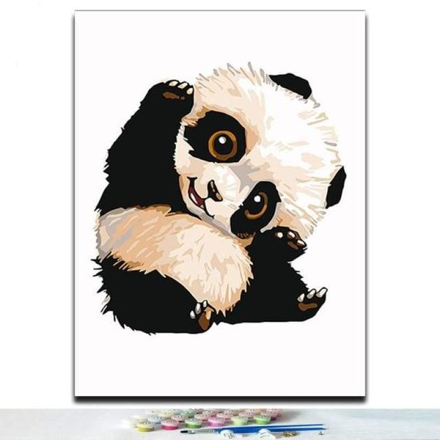 Paint by Numbers DIY Panda Kit for Kids & Adults ,baby Panda