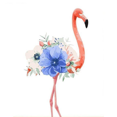 Flamingo in lagoon  Paint-by-Number Kit for Adults — Elle Crée
