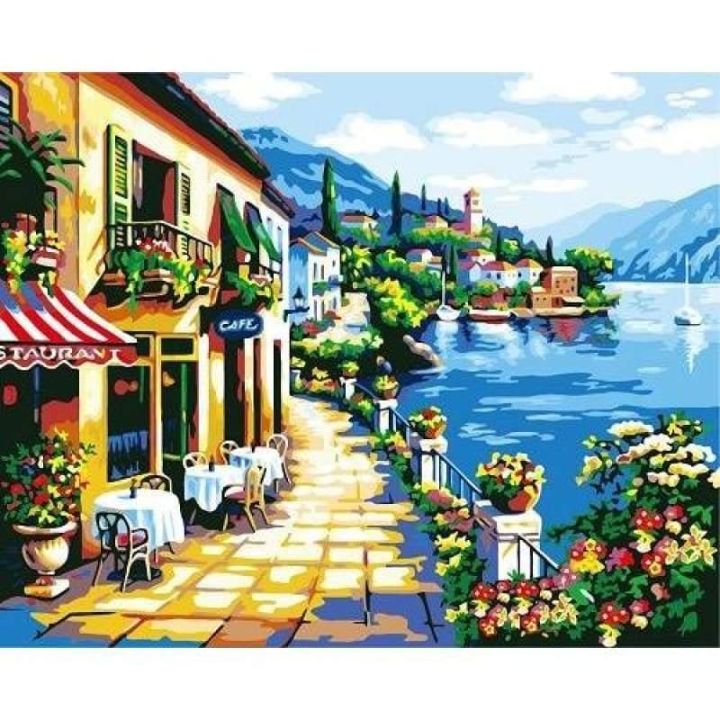 paint by numbers kit Scenery 5